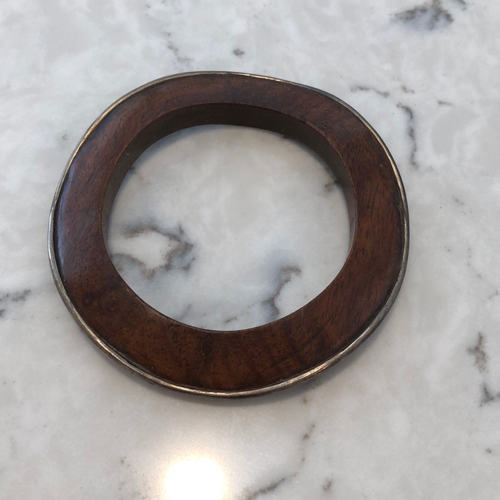 Silpada wood and sterling silver bracelet